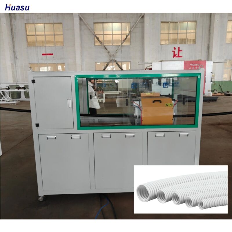 PLC Control Single Wall Corrugated Pipe Extrusion Line Featuring Screw Material 38crmoala and 1 Set Corrugator for Operation