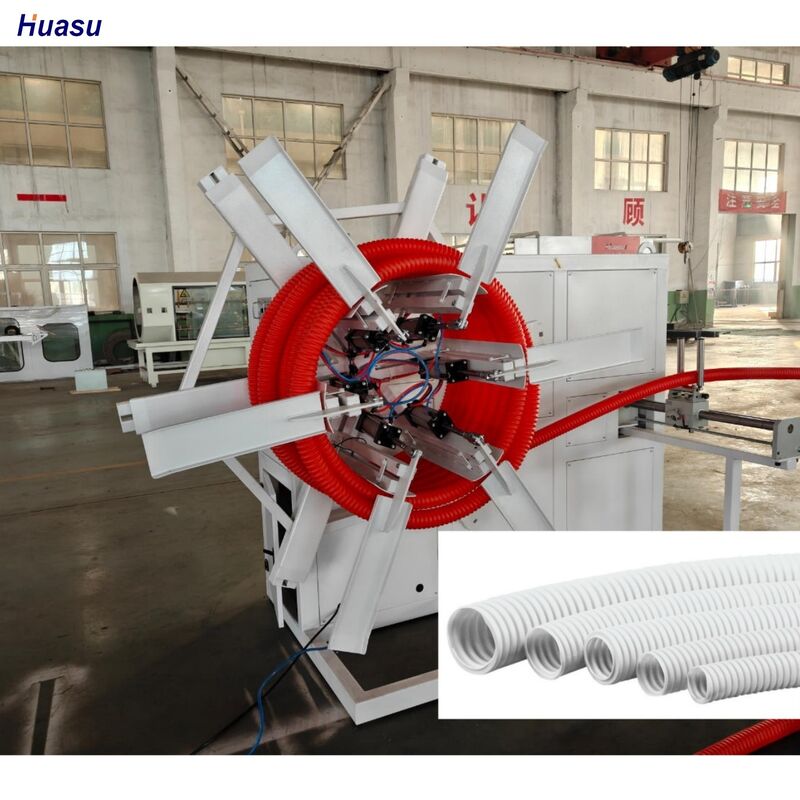 Extrusion Line HDPE PP PVC Double Wall Corrugated Pipe Machine Designed For High Precision Plastic Pipe Manufacturing