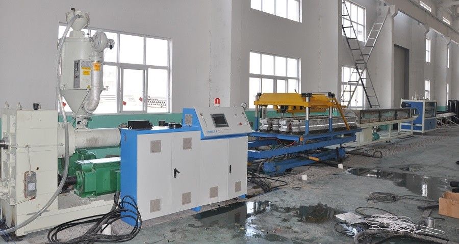 Automatic Single Wall Corrugated Pipe Extrusion Machine , Single Screw Extruding Machine