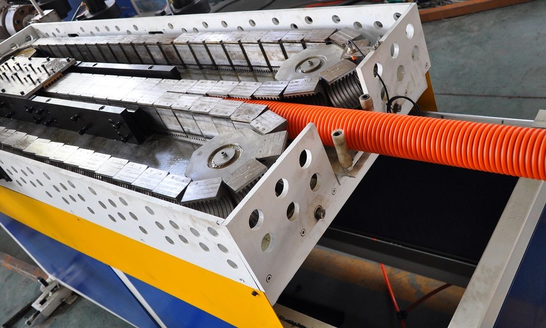 High Output Double Wall Corrugated Pipe Machinery , Corrugated Pipe Extruder SBG-63