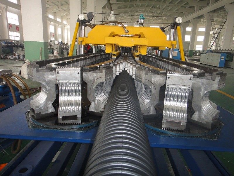 HDPE/PP Double Wall Corrugated Pipe Production Line , Corrugated Pipe Production Equipment