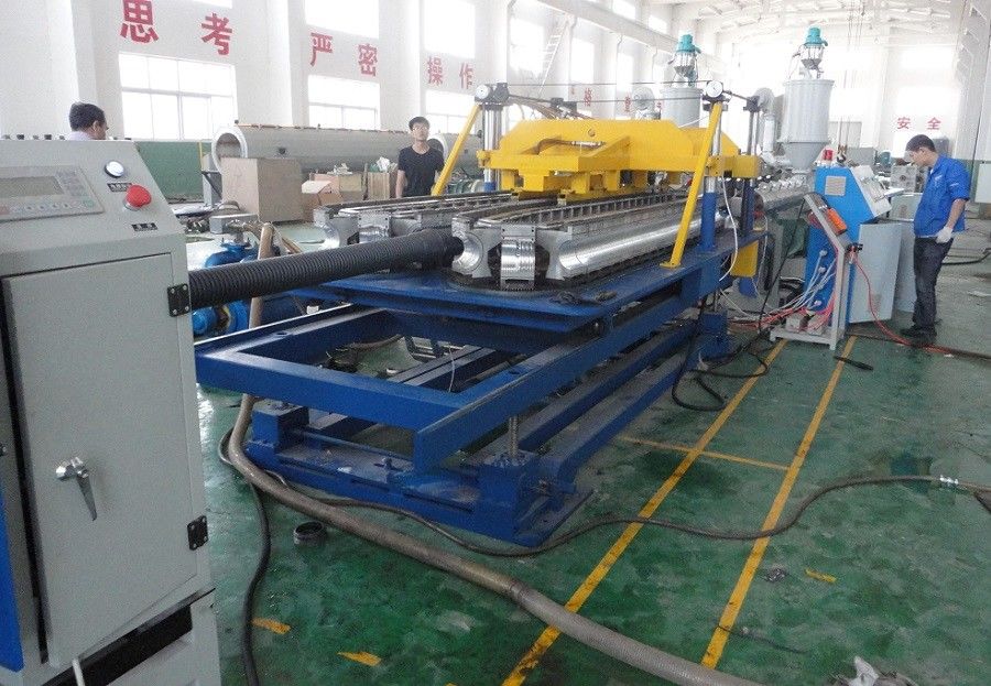 HDPE/PP Double Wall Corrugated Pipe Production Line , Corrugated Pipe Production Equipment