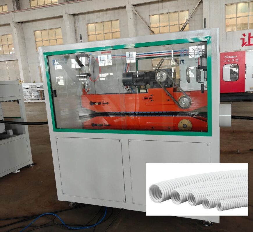Extruding Machine Corrugated pipe production line featuring Single-screw design for extrusion control and pipe structural integrity