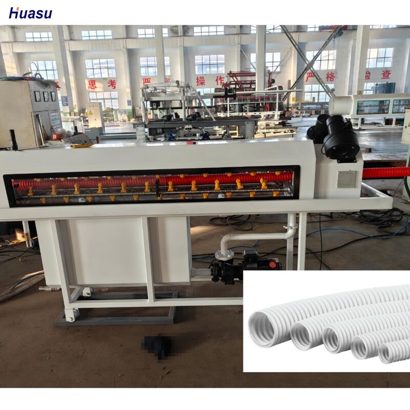 Siemens Schneider Single Wall Corrugated Pipe Extrusion Line PLC Control Remote Control Durable Equipment