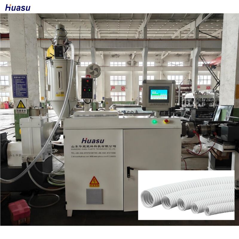 Extruding Machine HDPE PP PVC double wall corrugated pipe machine optimized for industrial pipe extrusion applications