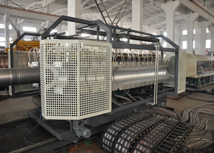 High Output DWC Pipe Extrusion Line , Double Wall Corrugated Pipe Production Line SBG-600