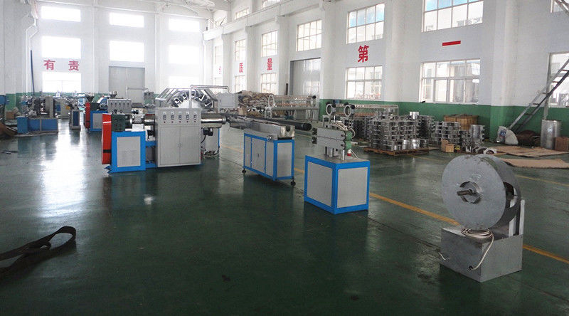 PVC Fiber Enhancing Hose Extrusion Line / Corrugated PVC Pipe Production Line