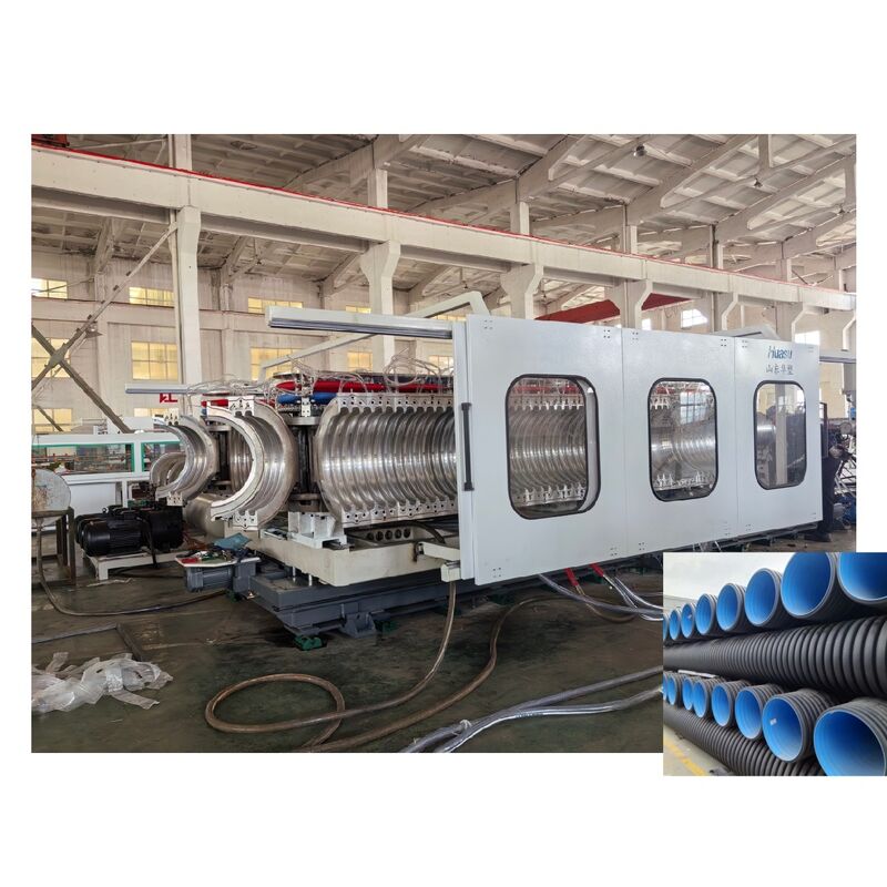 Pipe Diameter 32-1600mm Double Wall Corrugated Pipe Extrusion Line Designed to Manufacture Underground Sewage Pipe with and Process