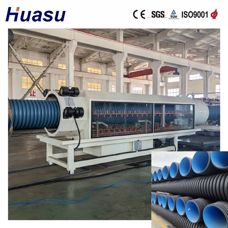 High Speed PE/PP/PVC/MPP Double Wall Corrugated Pipe Extrusion Line