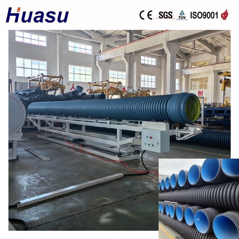 High Speed PE/PP/PVC/MPP Double Wall Corrugated Pipe Extrusion Line