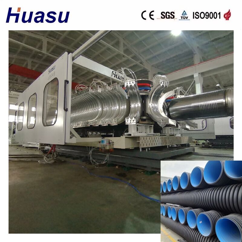 PLC Controlled Double Wall Corrugated Pipe Production Line with 32-1600mm Diameter and Energy Saving Features