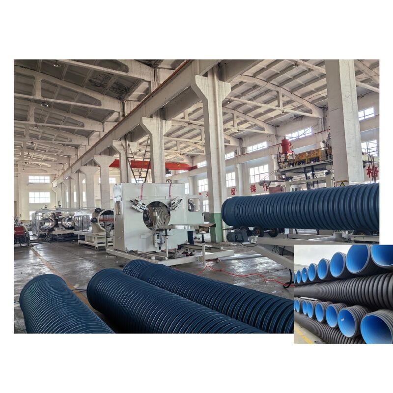 32-1600mm Diameter Double Wall Corrugated Pipe Extrusion Line with PLC Control for High Productivity