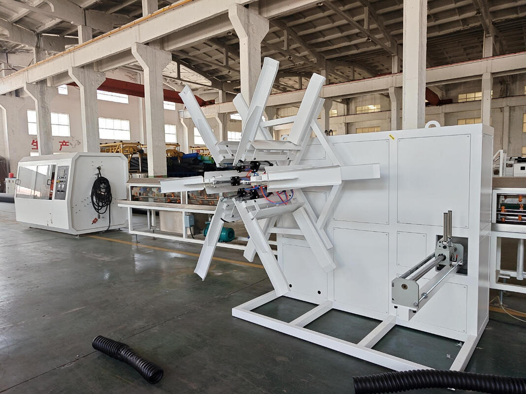 PLC Control Spiral Pipe Extrusion Line Incorporating PP Pipe Material and 100m Roll Winding Machine for Consistent Pipe