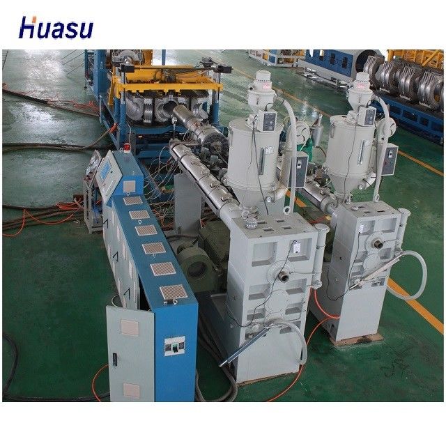 Corrugated OD 400mm 750kg/H Hdpe Pipe Production Line