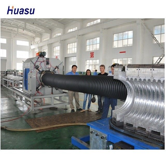 Corrugated OD 400mm 750kg/H Hdpe Pipe Production Line