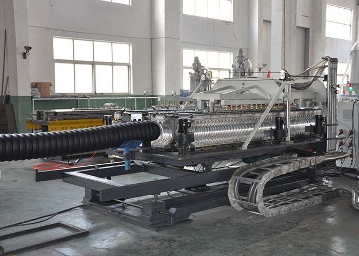 PP PE Single Wall Corrugated Pipe Production Line ID 200mm