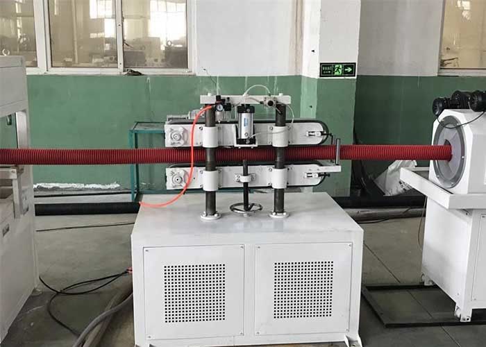 PP PE DWC Corrugated Pipe Making Machine Air Cooling Plastic Pipe Extruder Machine