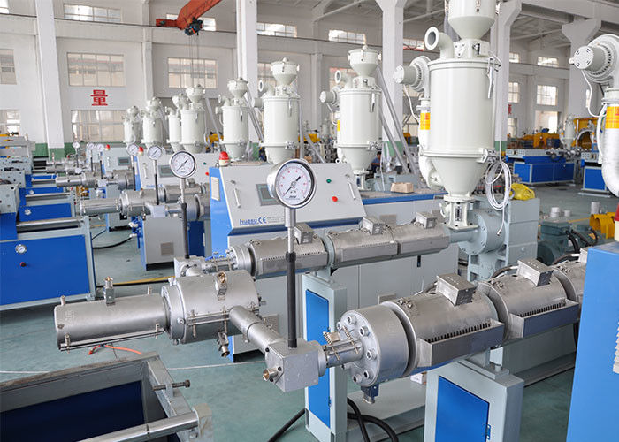 60kg/H 45mm Screw Corrugated Pipe Extrusion Line Horizontal Type