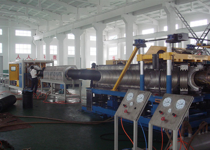 HDPE PP DWC Double Wall Corrugated Pipe Machinery With Siemens HMI System