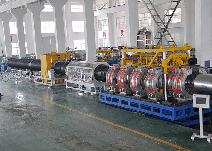 Plastic PE PP Double Wall Corrugated Pipe Extrusion Line 600mm 1500mm Diameter