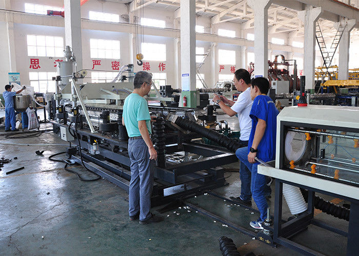 PVC PE PP Single Wall Corrugated Pipe Making Machine 250mm Pipe Diameter