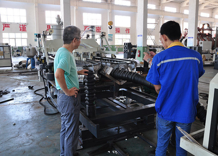 Sewerage Drainage Double Wall Corrugated Pipe Extrusion Line For Fields Streets