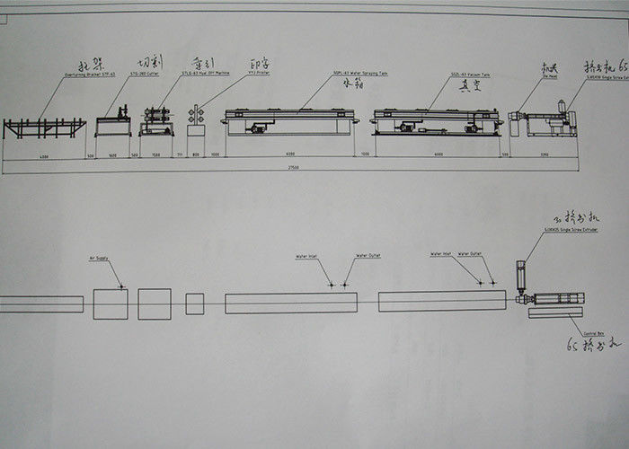 200MM-400MM PVC Single Wall Corrugated Pipe Machine Production Line