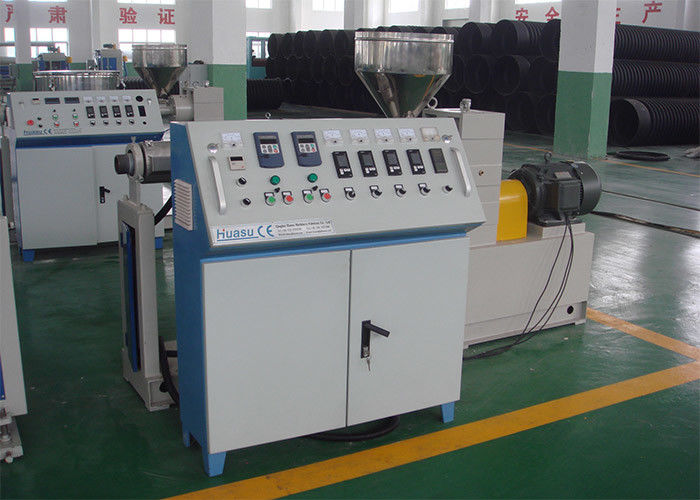 PVC/PE/PP Single Wall Corrugated Pipe Extrusion Line Corrugation Pipe Tube / Hose