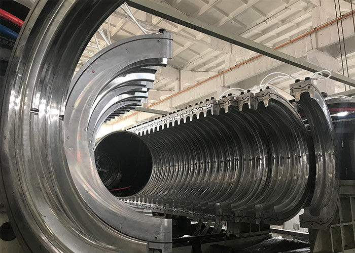Plastic PE PP PVC HDPE Pipe Extrusion Machine Double Wall Corrugated Pipe Line