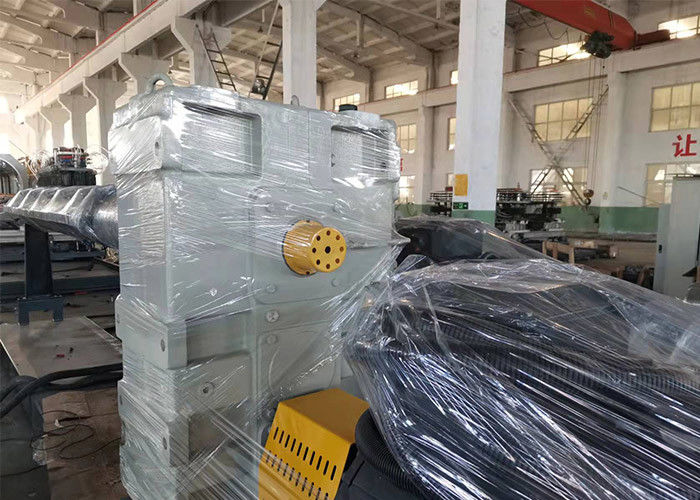 PE/PP/PVC Single Double Wall Corrugated Pipe Extrusion Line With On Line Belling
