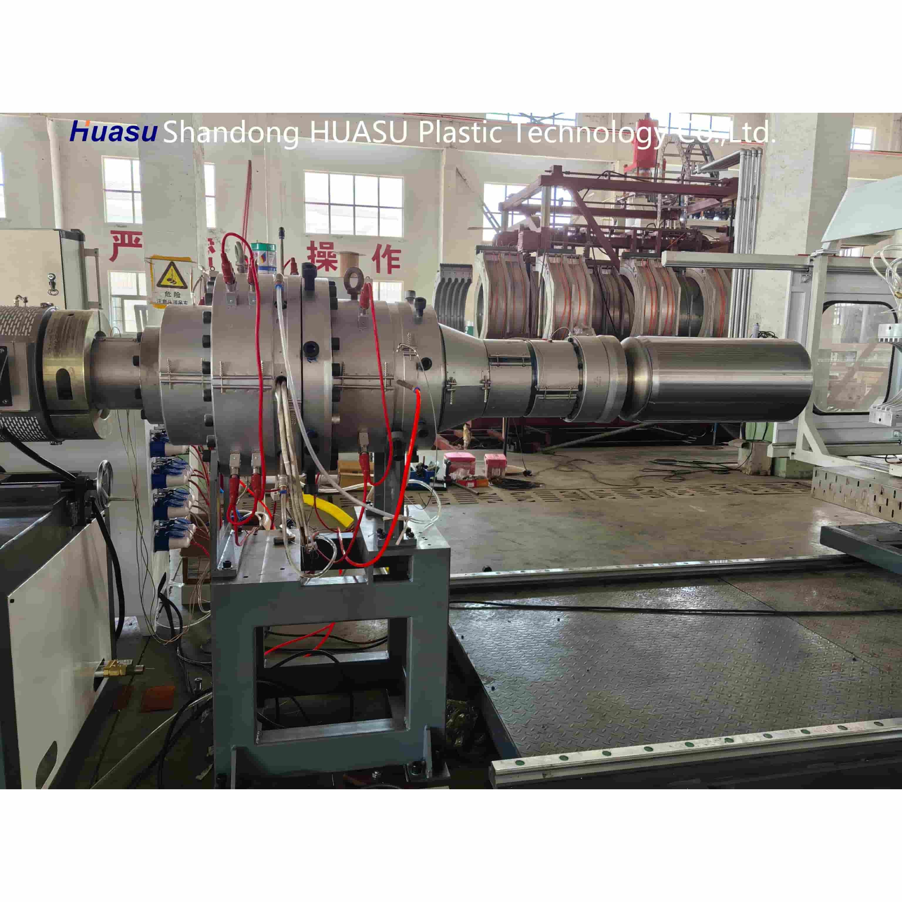 High Output PVC Corrugated Tube Extrusion Machine/Plastic Corrugated ...