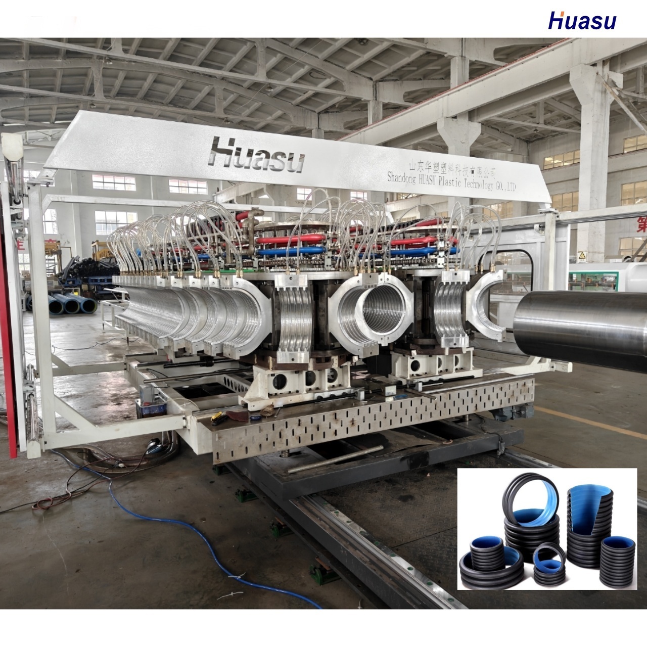 HDPE PVC DWC Pipe Extrusion Line with Warranty