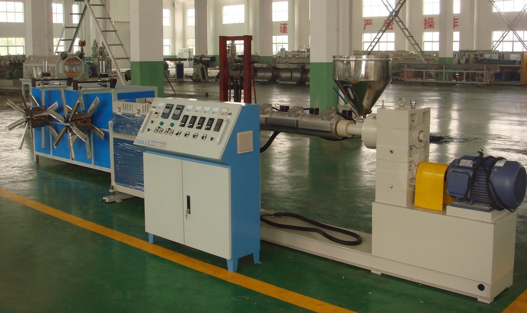 SBG12-63 Single Wall Corrugated Pipe Extrusion Line , Corrugated Pipe Extrusion Machinery