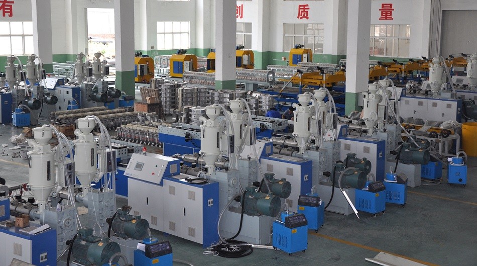 Double Wall Corrugated Pipe Extrusion Line , Corrugated Pipe Production Equipment