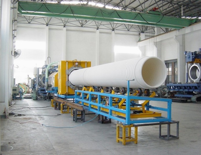750kg/H OD500mm Double Wall UPVC Corrugated Pipe Line