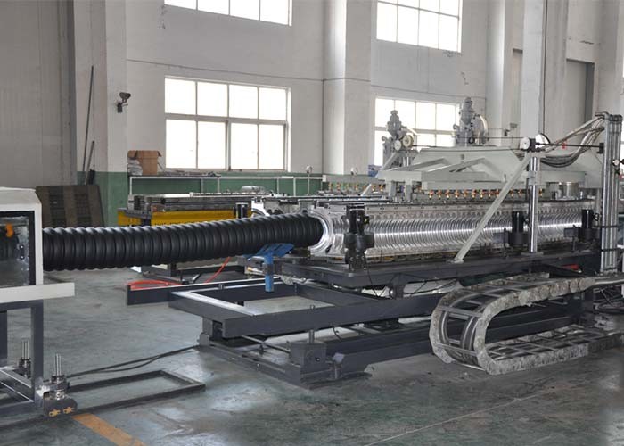 PP PE Single Wall Corrugated Pipe Production Line ID 200mm