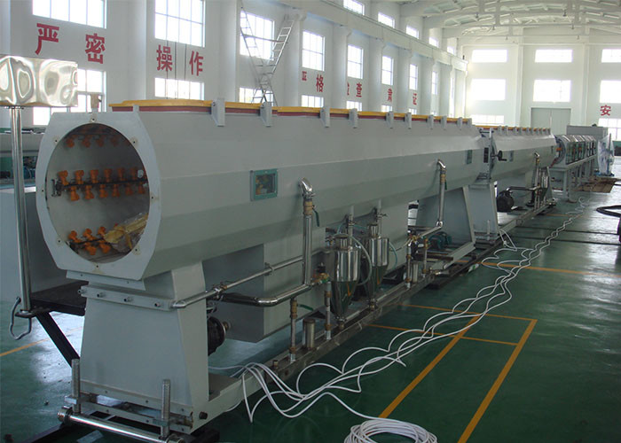 PLC Control 250kw 450mm LDPE HDPE Pipe Extrusion Line