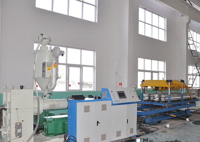 Corrugated Cable Protection Pipe Extrusion Line 50mm