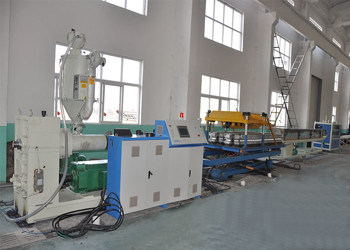 Single Screw PVC HDPE Pipe Making Machine For protective pipes