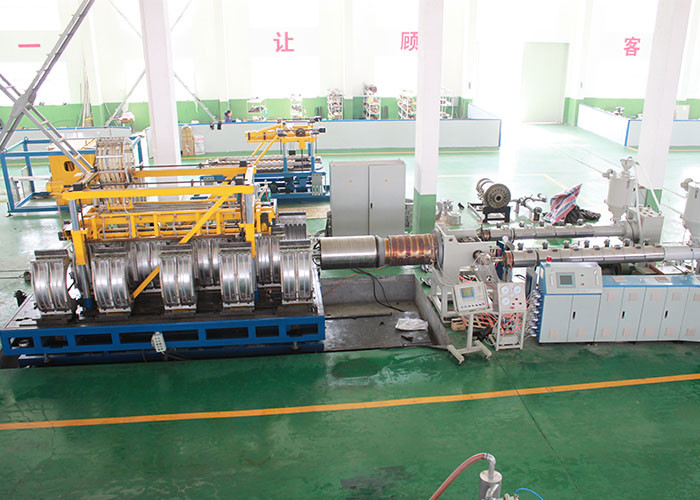 6.5m/Min DWC Pipe Extrusion Line Double Wall Corrugated Pipe Machine