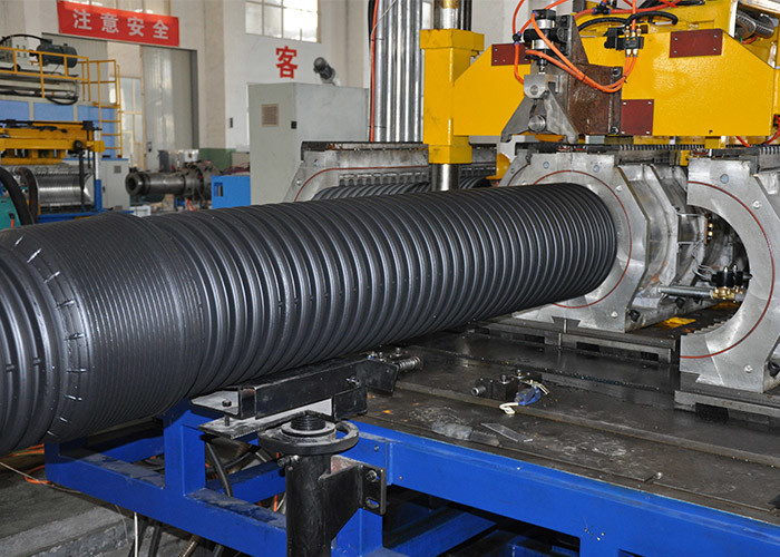 Cable Covering Corrugated PE Pipe Production Line 250mm 90KW