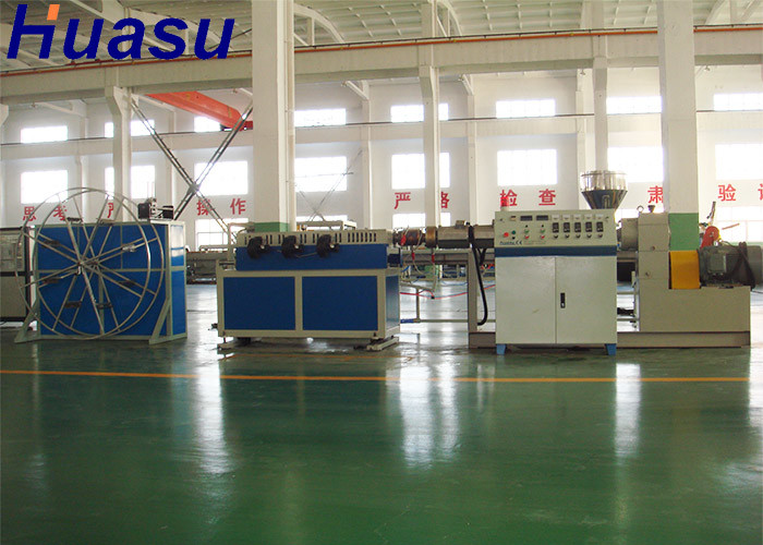 PE PVC Single / Double Wall Corrugated Pipe Extrusion Machine Production Line