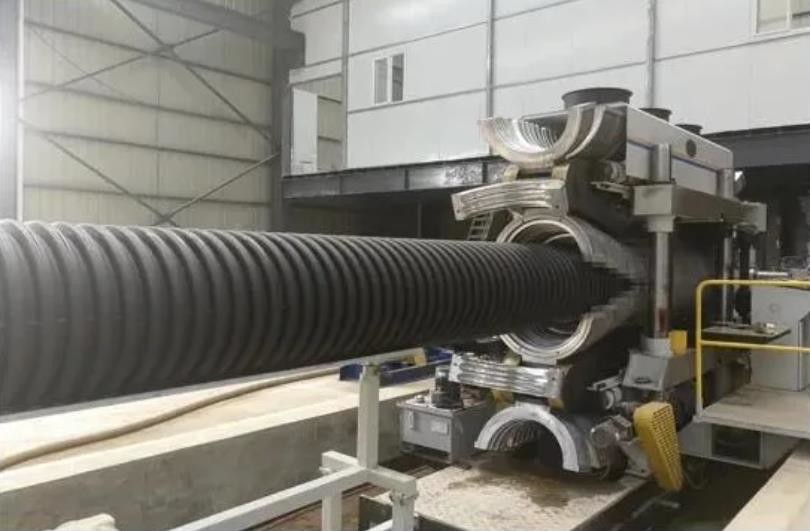 Full Automatic Dwc Pipe Extrusion Line Dwc Pipe Plastic Line 75-250mm