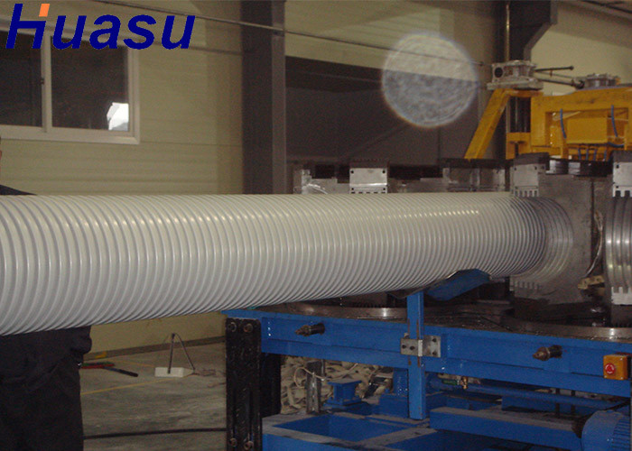 PVC Horizontal Type Double Wall Corrugated Pipe Extrusion Line 500mm Diamter Pipe