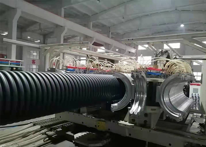 High Speed PP PE Single Wall Double Wall Corrugated Pipe Extruder Making Machine