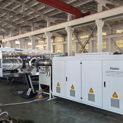 Shaping In Forming Machine DWC Pipe Extrusion Line For PVC / PE / MPP / PA / HDPE Drainage / Sewege Pipe