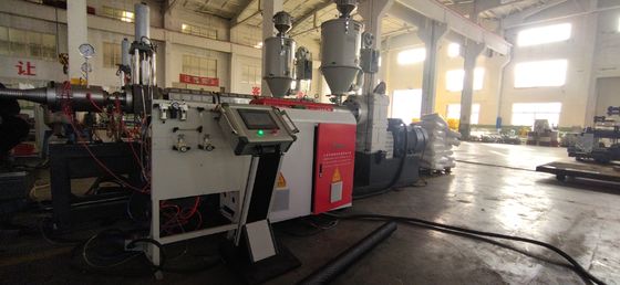 Automatic Double Wall Corrugated Pipe Extrusion Line with Advanced PLC Control System and 28/36 Pairs Moulds for 50mm-200mm Pipe Diameter Range