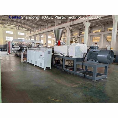 High Output Pvc Pipe Extruder Plastic Corrugated Pipe Extrusion Production Line