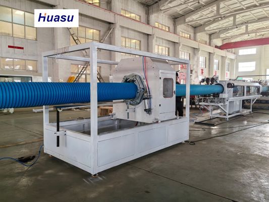 Electric Cable Conduit Production Line Feature Automatic PVC Pipe Extrusion Line PVC/PE Corrugated Pipe Extrusion Machine