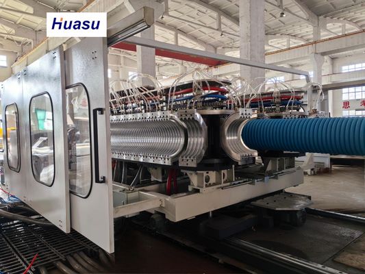 High Productivity Double Wall Corrugated Pipe Extrusion Line with 32-1600mm Pipe Diameter and Siemens PLC Technology